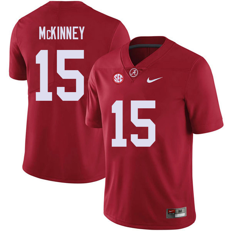 Alabama Crimson Tide Men's Xavier McKinney #15 Red NCAA Nike Authentic Stitched 2018 College Football Jersey NF16D48CZ